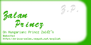 zalan princz business card